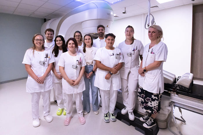 Équipe para-médicale du centre Maurice Tubiana dans le Calvados